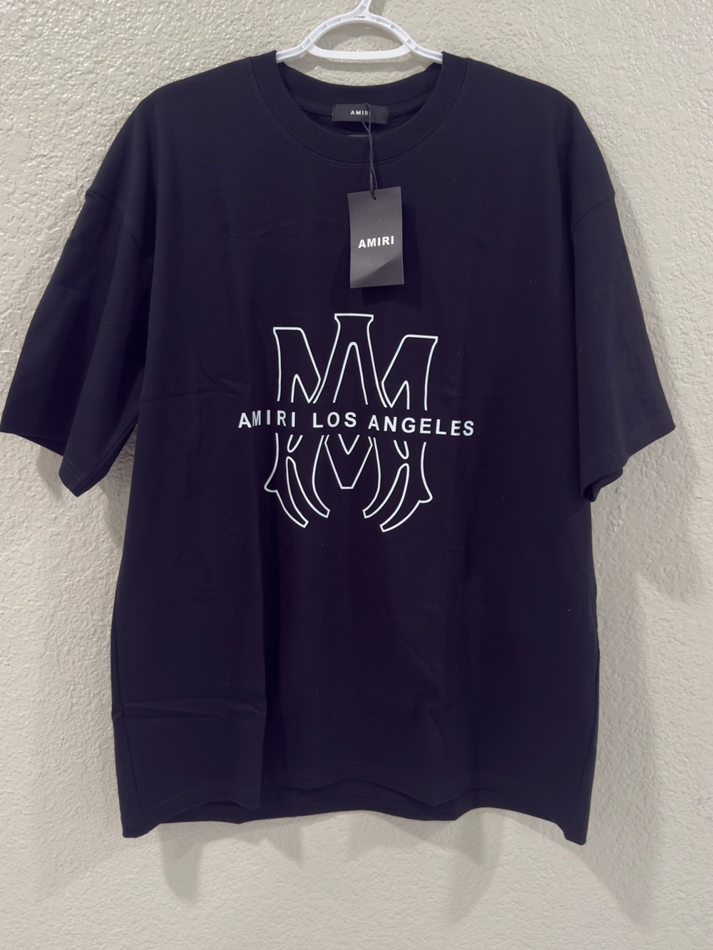 AMIRI Black Short-Sleeve Logo Graphic Tee